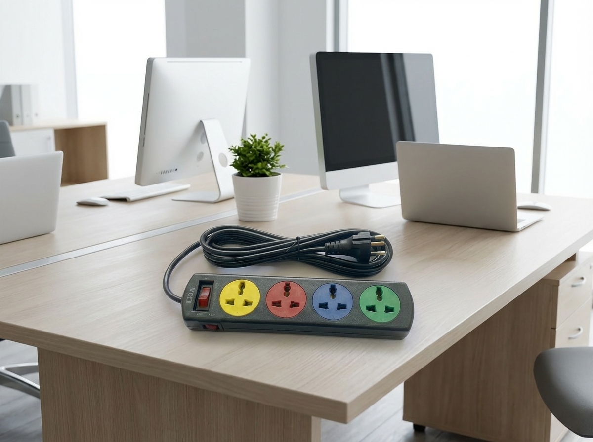 Ổ Cắm LiOA 4DND3.3.10 (4 Lỗ - 3m - 3 Lõi - 10A) Có Tiếp Địa